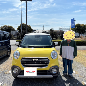 ダイハツ キャストアクティバの納車記念写真|モビリティタウン熊本