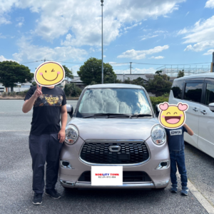 ダイハツ キャストスタイルの納車記念写真|モビリティタウン熊本