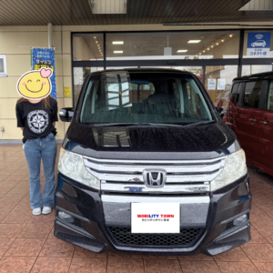 ホンダ　ステップワゴンの納車記念写真｜モビリティタウン熊本
