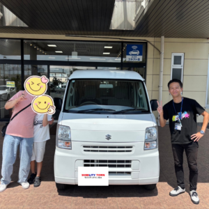 スズキ　エブリイの納車記念写真｜モビリティタウン熊本 