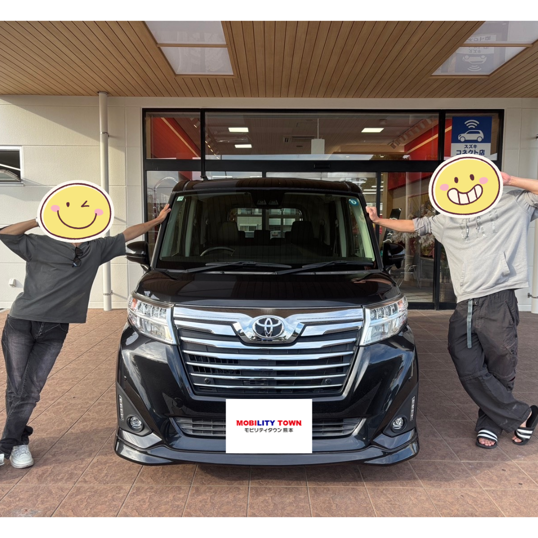 トヨタ　ルーミーの納車記念写真｜モビリティタウン熊本